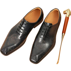 Men's High Quality Handmade Wholesale Casual Shoes Stylish Cowhide Leather Walking Shoes for Outdoor and Business - Product Image 3