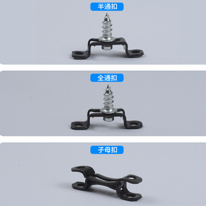 Connecteur de raccordement deux-en-un à passage partiel et complet pour l'assemblage de meubles de placard et d'armoires - Product Image 1
