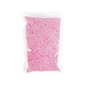 1LB 1 libra Color brillante Piel sensible cera de frijol sin colofonia cera Rosa naranja mar azul papel libre cera sólida frijol