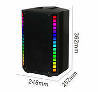 Offre spéciale 40W Super Bass Boombox haut-parleur pour DJ Party vente en gros 8 pouces Subwoofer haut-parleur avec USB meilleurs haut-parleurs portables Mp3