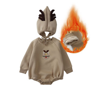 Ropa de Navidad para Bebé Recién Nacido Niño y Niña Pelele Abombado de Felpa y Algodón Ropa de Invierno para Bebé Mamelucos para Recién Nacido - Product Image 6