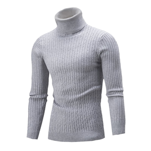 <span class=keywords><strong>Pull</strong></span> en maille pour <span class=keywords><strong>homme</strong></span>, mode d'hiver 2025, décontracté, respirant, chaud, <span class=keywords><strong>col</strong></span> <span class=keywords><strong>roulé</strong></span>, coupe ajustée, couleur unie, nouveau produit - Product Image 6