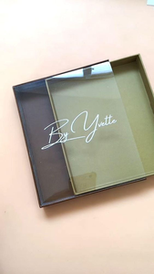 Recycle Custom Luxury White Cardboard Gift Box with clear <b>Window</b> Eco Friendly Scarf Towel Packaging Mailer Box - Product Image 5