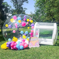 Dôme à bulles transparent géant gonflable pour l'extérieur, tente à bulles gonflable avec ballons, maison à bulles gonflable