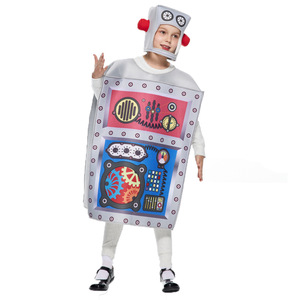 Costume de robot pour enfants, tenue de performance, âge 5-7 ans, ensemble de cosplay d'Halloween, matière en fibre de polyester - Product Image 2