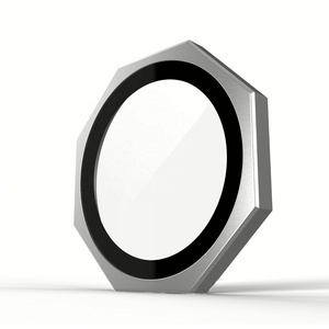 Verre trempé octogonal 9H de haute qualité, couverture intégrale, anti-éclats, <span class=keywords><strong>étanche</strong></span>, HD clair, anti-rayures, pour objectif d'appareil photo de téléphone portable - Product Image 2