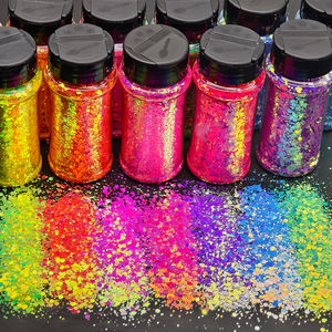 Entrepôts américains 12 pots de 2 oz de paillettes épaisses réfléchissantes pour le corps, les yeux, les cheveux, les ongles, les festivals, les gobelets, les boules à neige - Product Image 4