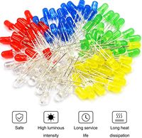 Lentille de dôme 3mm/5mm Dip Led Lampes Trou Diffusé Led Diodes Électroluminescentes Diodes Électroluminescentes Blanc/rouge/bleu/jaune/orange Flash Led Diodes