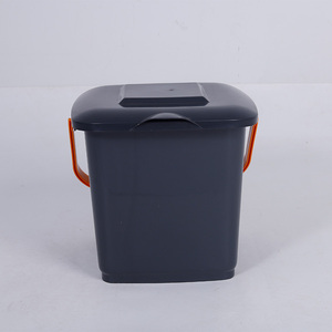 Toptan kaliteli mutfak taşınabilir dikdörtgen ıslak ve kuru kompost plastik çöp tenekesi - Product Image 4