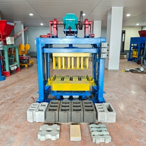 QT4-40 Semi-automatic <strong>Block</strong> Machine, Dual Vibration Motor <strong>Concrete</strong> Hollow Brick Press for Interlocking Paver Curbstone - Product Image 4