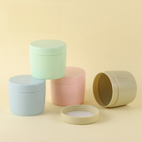 Pot à crème en PP recyclable de 250 ml/250 g avec bouchon à vis, idéal pour les crèmes visage, gommages et après-shampoings personnalisés (rose) - Fournisseur direct usine