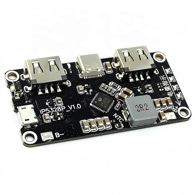 IP5328P Dual USB 18650 Battery Charger Module Tpye-c 3.7V to 5V 9V 12V Step up Fast Quick Charger Circuit Board QC2.0 QC3.0