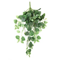 Buisson artificiel en feuilles de résine de 70 cm de long, résistant aux UV, feuillage suspendu décoratif, faible entretien