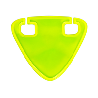 Autocollants réfléchissants pour vélo avec logo personnalisé, haute luminosité, panneau d'avertissement triangulaire réfléchissant pour VTT