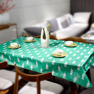 Nappe en flanelle PEVA, imperméable, <span class=keywords><strong>film</strong></span> PVC non tissé, décoration de table à l'arrière, fête d'arbre de noël, fête de vacances - Product Image 2