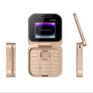 Descuento I16 Pro 2G GSM Dual SIM Card Mini Flip Teléfono móvil plegable con Dial Radio FM para estudiantes mayores desbloqueado - Product Image 6