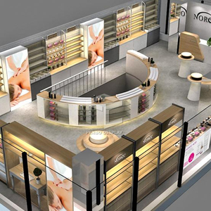 Decorazione Personalizzata per Negozio di Cosmetici, Design per Negozio di Prodotti per la Cura della Pelle, Postazione Trucco - Product Image 4