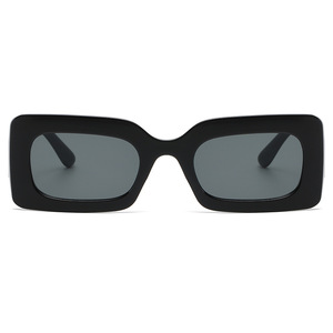 <span class=keywords><strong>Lunettes</strong></span> <span class=keywords><strong>de</strong></span> <span class=keywords><strong>soleil</strong></span> rétro vintage pour femmes avec petit cadre rectangle classique <span class=keywords><strong>de</strong></span> luxe Nouvelle vente sur des montures bleues et grises avec logo personnalisé - Product Image 2