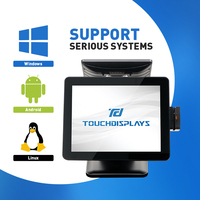 15 "Pos Touch Monitor Restaurant Bill Payment Machine windows Pos Hardware Aluminium Metal Case Pos Machine