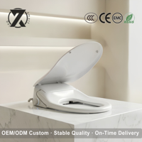 Siège de bidet électrique chauffant à eau chaude pour hygiène féminine, avec couvercle intelligent à fermeture douce et fixation murale, pour salle de bain familiale