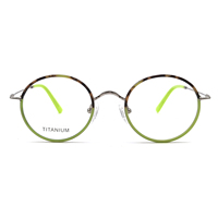 Exquis rétro conçu lunettes de lecture en titane pour hommes et femmes coloré enveloppé jante solide motif joli et fantaisie lunettes
