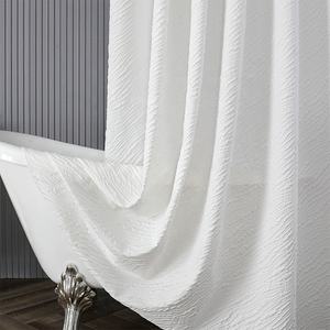 Rideau de <span class=keywords><strong>douche</strong></span> en polyester expansé composite lin-coton, imprimé numérique à grands carreaux, moderne, écologique et de luxe – Grande Vente - Product Image 4