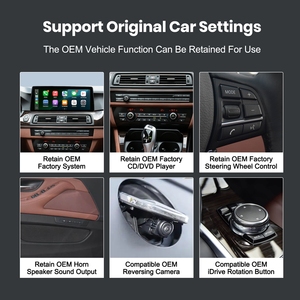 Pantalla Multimedia para Automóvil Rhythm de 12.6 Pulgadas, Actualización de Control del Volante, Pantalla Táctil HD para BMW Serie 5 F10 2013-2017 Sistema NBT - Product Image 3