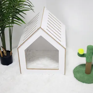 Offre Spéciale nouveau Design bicolore maison pour animaux de compagnie moderne lit pour animaux de compagnie meubles intérieur chien maison chien chenil chien caisse - Product Image 6