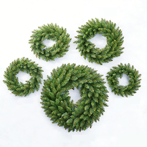 थोक 30/40/50/60 सेमी कृत्रिम रतन ग्रीन पाइन क्रिसमस क्रिसमस के लिए पुष्प पुष्प - Product Image 1
