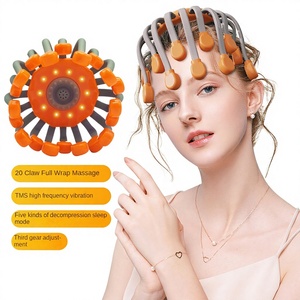 Massageador Elétrico para a Cabeça com Design de Polvo de 20 Garras, Dispositivo de Vibração TMS para Alívio de Estresse e Acupressão - Product Image 1