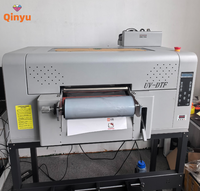 Imprimante UV DTF Qinyu A3 pour films AB 30 cm, machine d'impression de films de transfert UV pour étiquettes froides
