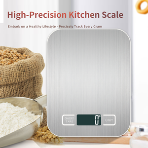 Changxie Foctroy Thiết Kế Mới Xách Tay Đa Chức Năng Thép Không Gỉ 5Kg 10Kg 1G Trọng Lượng Kỹ Thuật Số Thực Phẩm Nhà Bếp Trọng Lượng Quy Mô - Product Image 4