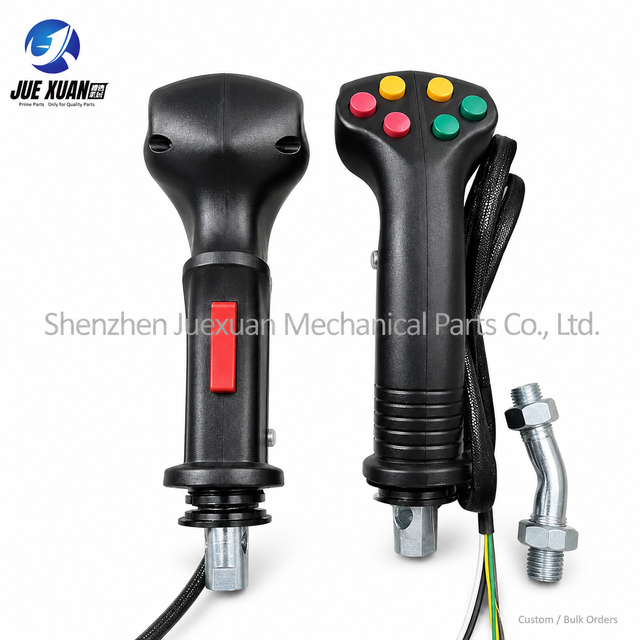 Juexuan 7 Button Multi Function Heavy-Duty Electric Joystick Control Handle 1 Year Warranty for Forestry Harvester Machinery