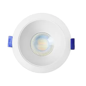 방수 눈부심 방지 낮은 UGR<19 LED 통 CE SAA 90mm 8W 조리개 3 색 디밍이 가능한 COB LED 스포트라이트 에너지 절약