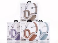 DOQAUS Casque Audio Sans Fil Noir avec Coussinets Doux, Batterie 30H et Écouteurs Colorés pour Usage Professionnel