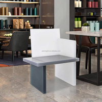 Chaise de salle à manger en acrylique mat de forme irrégulière de luxe au design créatif Offre Spéciale mobilier d'intérieur moderne tabouret en acrylique