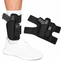 Holster de cheville OEM en néoprène réglable pour port dissimulé avec pochette pour chargeur, compatible droitier/gaucher, pour pistolets compacts - Vente en gros