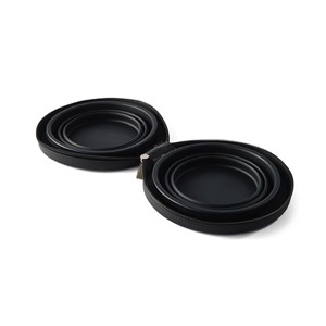 Juego de 2 piezas KIND, bolsa portátil con cremallera, impermeable, duradera, ecológica, de silicona y fibra, tazón de agua plegable para perros, fácil de limpiar - Product Image 4