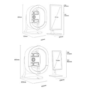 Máquina Multilingüe para Análisis de Piel de Escritorio, Compatible con 24 Idiomas, para Diversas Condiciones de la Piel - Product Image 5