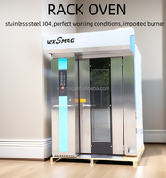 Oven Rak Putar Sirkulasi Udara Panas Senmag New 30 Tray Stainless Steel Otomatis untuk Memanggang Roti Gandum Jagung Produktivitas Tinggi