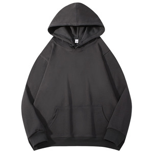 Hooded Pullover Sweatshirt 320G Cotton Thickened Unisex Workwear Custom Logo Printing Autumn Winter Jacket - Product Image 4