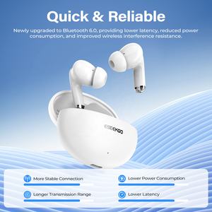 Audífonos Intrauditivos Inalámbricos Verdaderos Personalizados OEM, Sonido Estéreo HD 6.0, Control Táctil, Pantalla Digital, Cancelación de Ruido, Baja Latencia, IPX-2 - Product Image 4