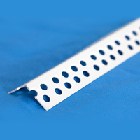 Profilé d'angle PVC 45 degrés avec maille en fibre de verre pour angles extérieurs, enduit vinyle, coins de mur flexibles