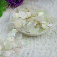 Paillettes décoratives de luxe pour robe de mariée DIY, film PVC, pour costumes de fête de Noël, à coudre, en vrac, concaves, mates, colorées