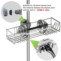 Support en silicone pour salle de bain, accessoires de douche suspendus, étagère de rangement pour comptoir, organiseur de lavabo en silicone, ensemble de rangement