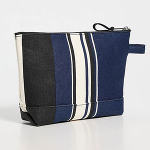 กระเป๋าเครื่องสำอางผ้าแคนวาสแบบกำหนดเองสำหรับผู้หญิง เป็นมิตรกับสิ่งแวดล้อม ใช้ซ้ำได้ มีซิปปิด พกพาสะดวก สำหรับจัดเก็บของใช้ในการเดินทาง ใช้งานได้จริง - Product Image 5