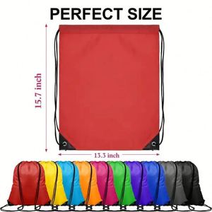 Ulikeke Custom Logo Cheap Waterproof Travel Promotional Nylon Polyester 210D Draw String <b>Backpacks</b> Shoes Gym <b>Drawstring</b> Bags - Product Image 2