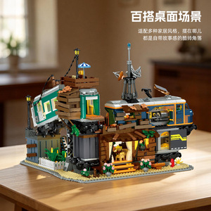 GANRAKU Historical Buildings Modular Building Set 40 Pieces ABS Plastic 1:<b>8</b> Scale for Age <b>8</b>-13 Adult Collectors - Product Image 4