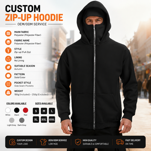 oversized <b>zip</b> up hoodie custom fleece sweatshirt men women streetwear OEM ODM private label custom logo hoodie factory wholesale - Product Image 2