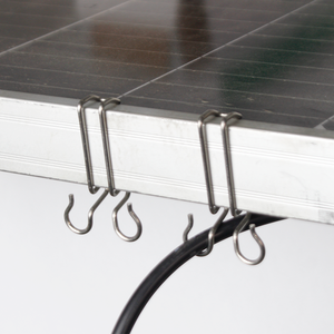 Abrazadera de Cable Solar de Acero Inoxidable 304, Clip de Fijación Lateral de Montaje Rápido para Instalación de Paneles Fotovoltaicos - Product Image 1